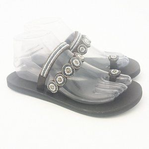Global Girls Hand crafted Beaded Sandals - Size 38